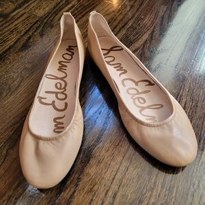 Sam Edelman Tan Blush Leather Flats